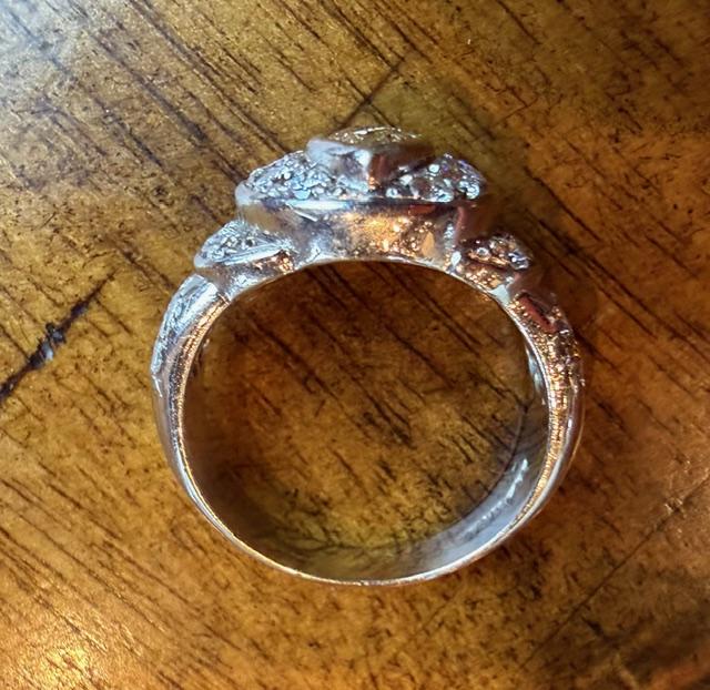 .50ct Fancy Yellow Antique Marquise Diamond 18KW Ring