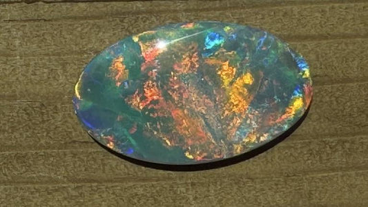 20.08ct Lightning Ridge Australian Black Loose Opal 30x17mm