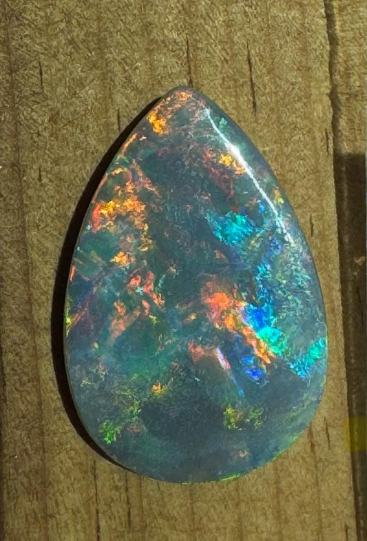 24.83ct Australian Lightning Ridge Black Loose Opal