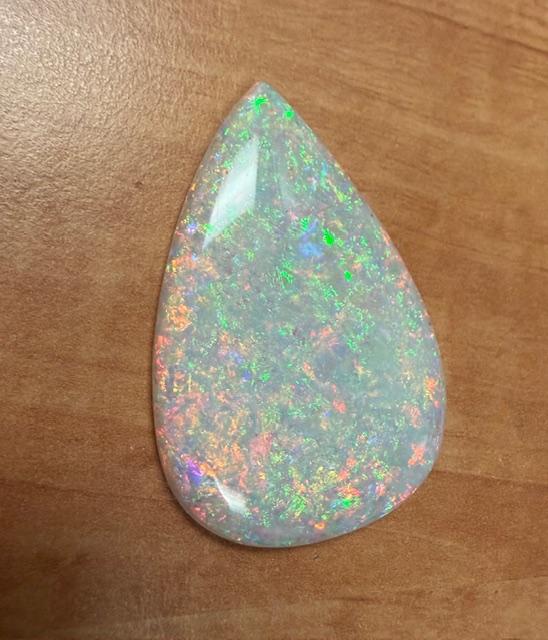 83.50ct Loose Australian Fire Opal 16.70g 2.25"x1.50" 6.55mm thick