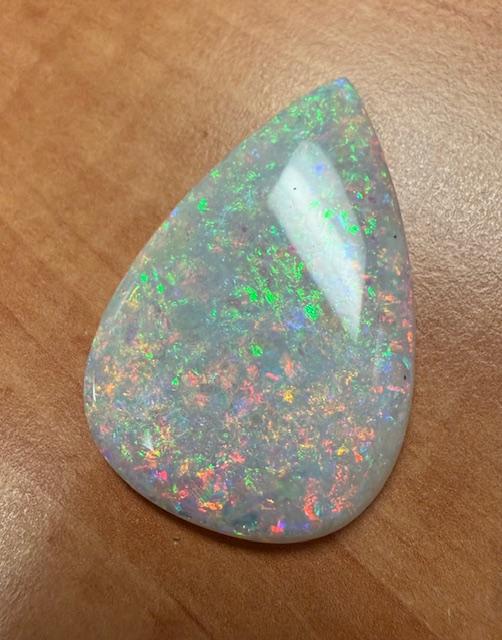 83.50ct Loose Australian Fire Opal 16.70g 2.25"x1.50" 6.55mm thick