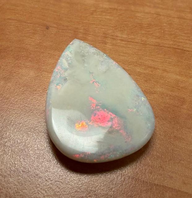 83.50ct Loose Australian Fire Opal 16.70g 2.25"x1.50" 6.55mm thick