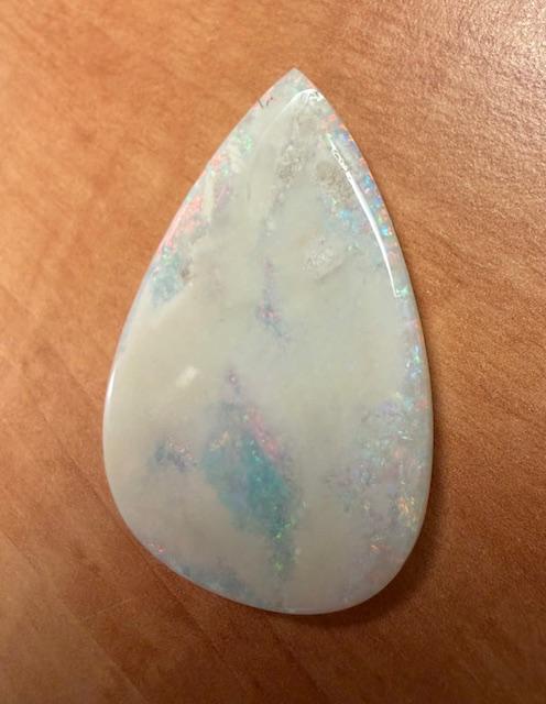 83.50ct Loose Australian Fire Opal 16.70g 2.25"x1.50" 6.55mm thick