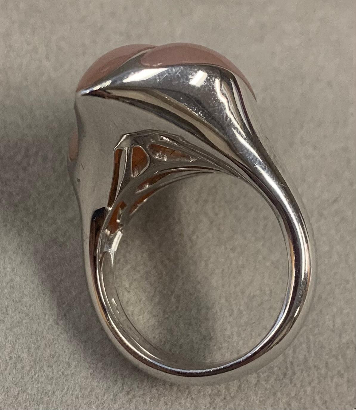 Peruvian Opal 25ct and Diamond Ring
