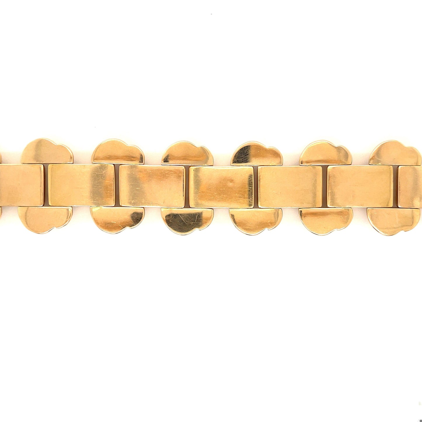 Retro (Circa 1940s) 18KY Rose Gold Vintage Bracelet