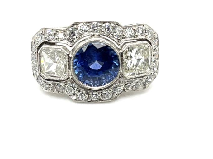 2.05ct Handmade Sapphire Ring