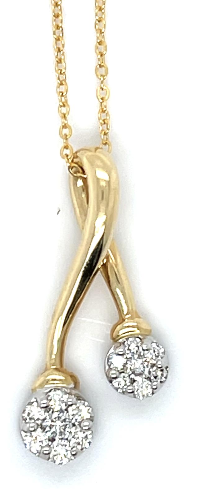 .38ct Diamond 14KY Pendant