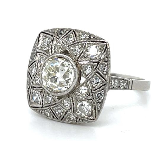 1.22ct Diamond Platinum Handmade Ring