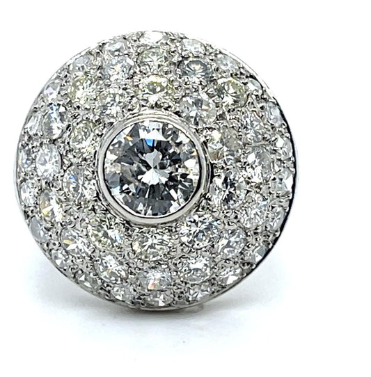 .90ct Platinum Diamond Ring 4.5cts SD