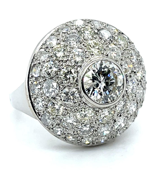 .90ct Platinum Diamond Ring 4.5cts SD