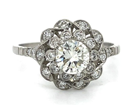 .69ct diamond .54ct SD Platinum Handmade Ring