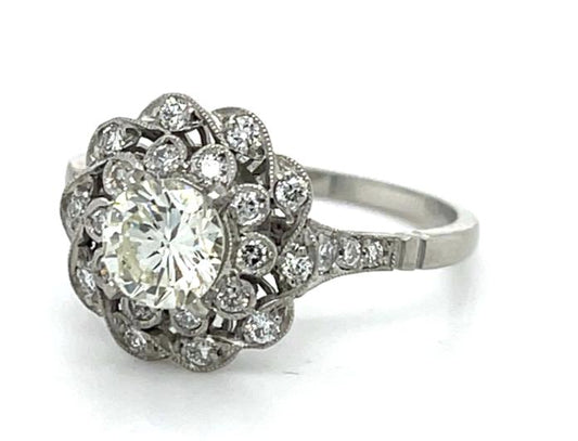 .69ct diamond .54ct SD Platinum Handmade Ring
