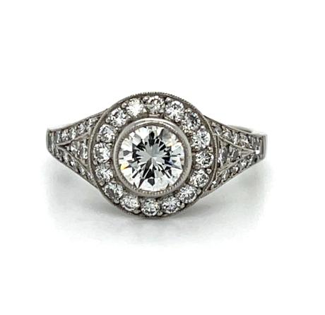 .60ct Center Diamond Platinum Ring