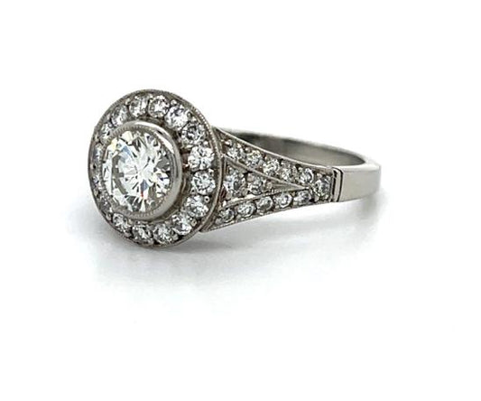 .60ct Center Diamond Platinum Ring