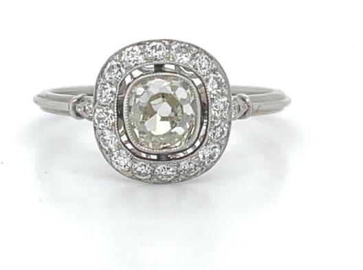 .82ct Diamond Platinum Handmade Ring