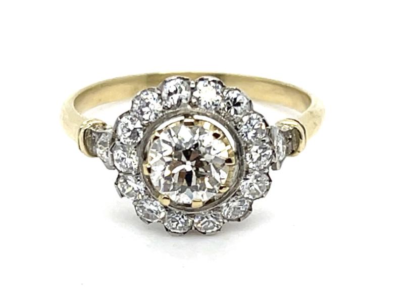 .76ct Center Diamond .62ct SD 18K Ring