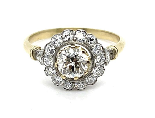 .76ct Center Diamond .62ct SD 18K Ring