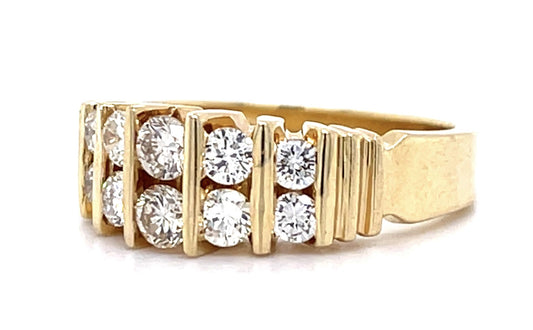 .96ct Diamond 14KY Estate Ring 6.49g 6 Size