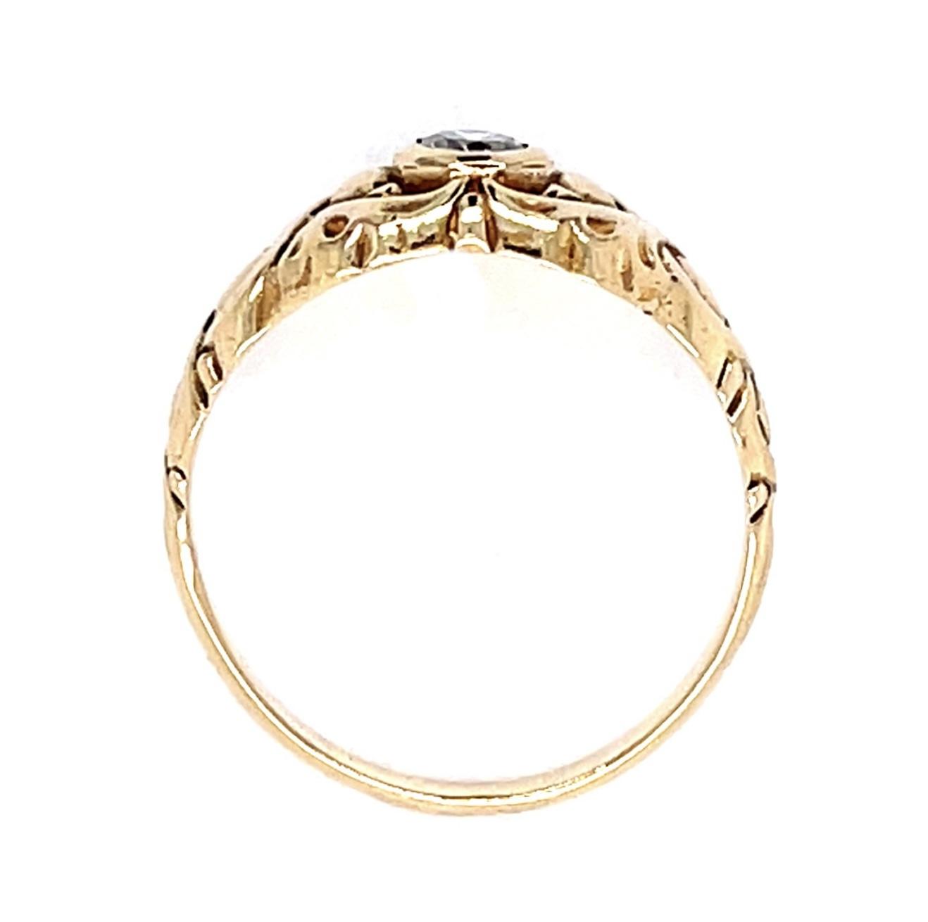 .20ct Diamond 14KY Ring 4.30g 7 Size