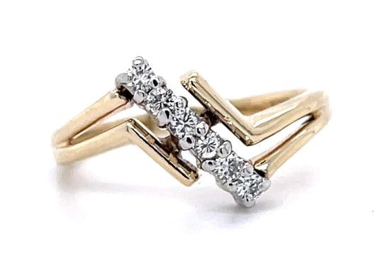 .15ct Diamond 14KY Ring 2.50g 6.50 Size