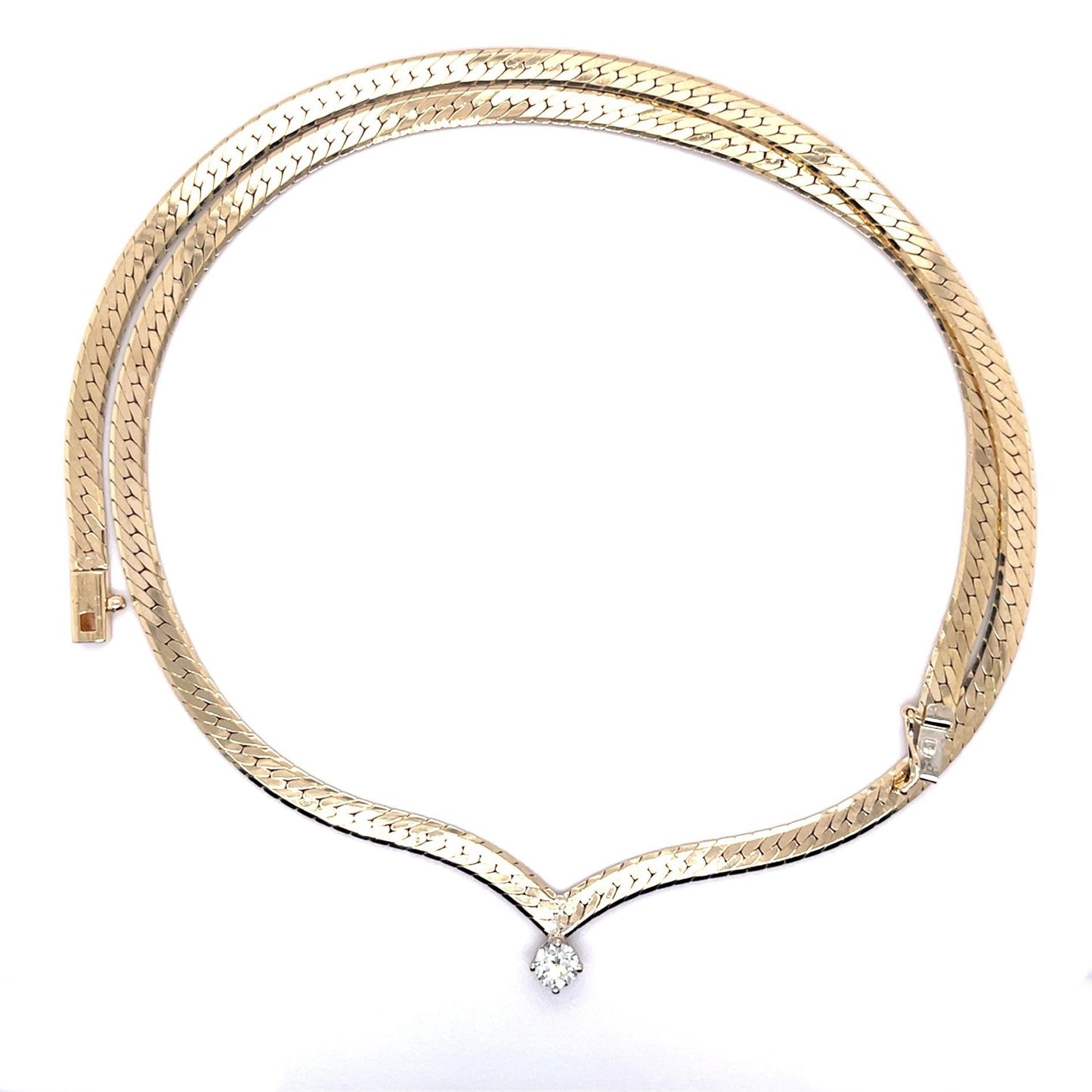 .37ct Dia 14KY Necklace 14.20g 19"