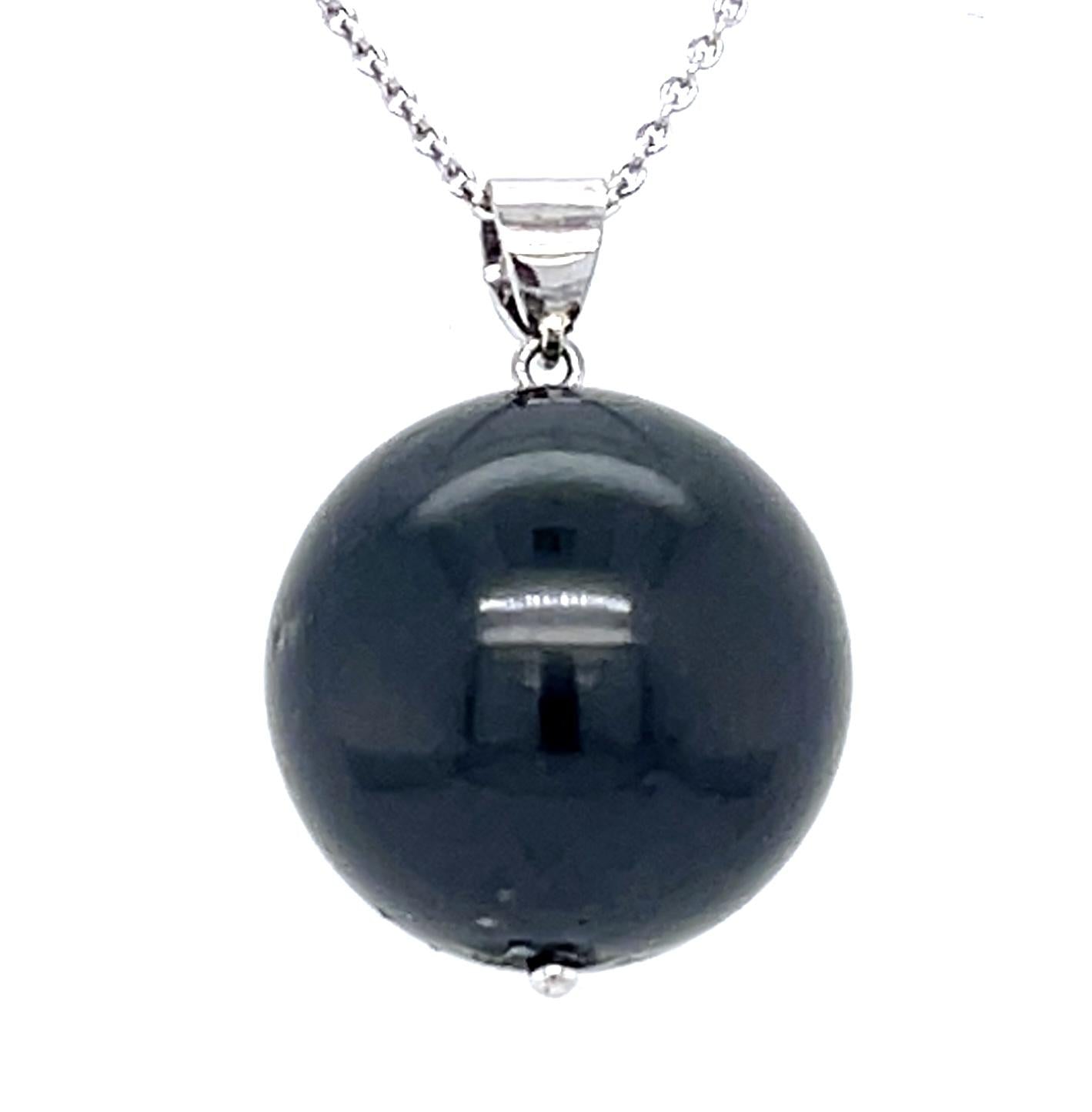 Tahitian Pearl 14KW Pendant 14.80g 16"