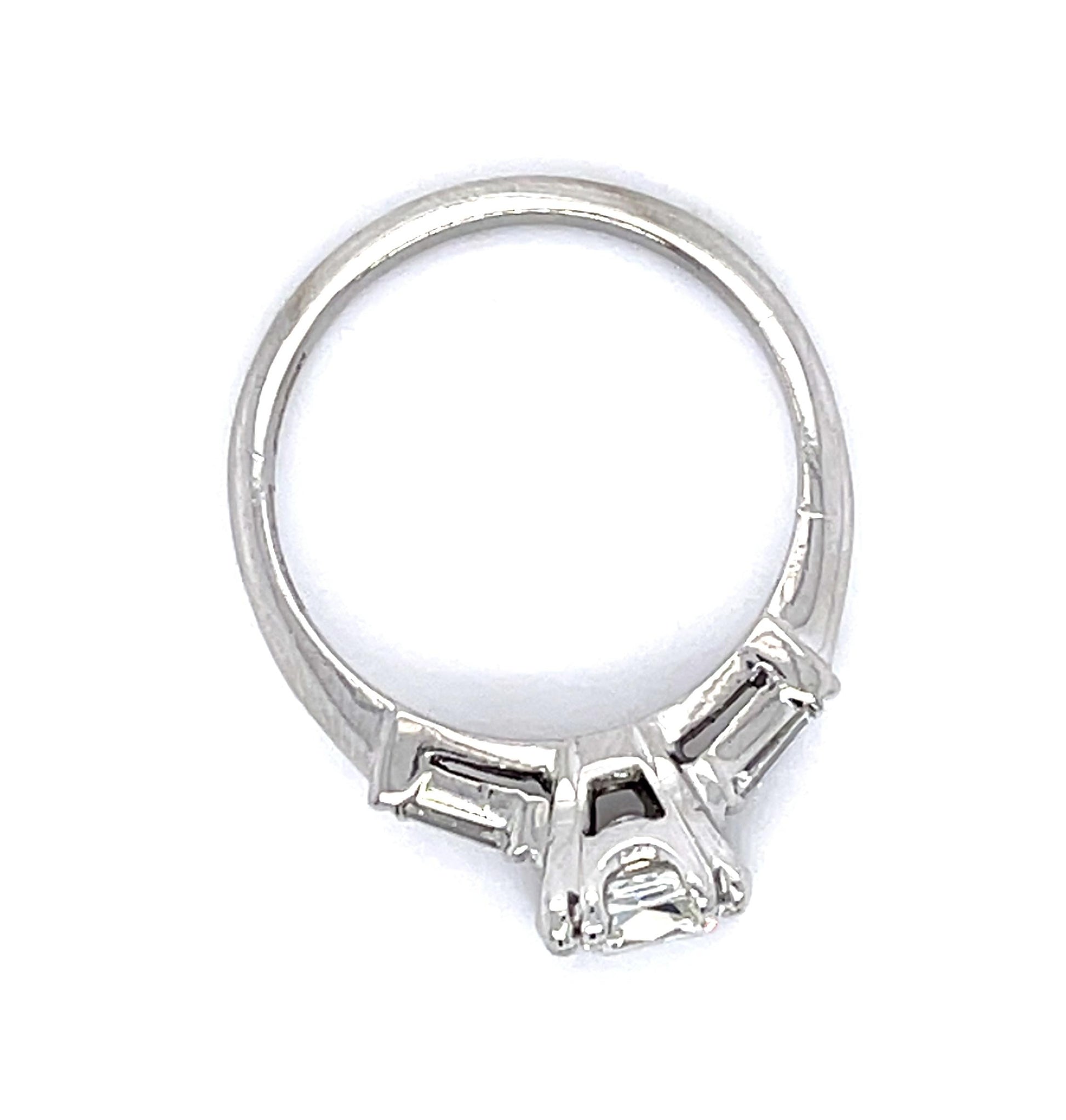 Art Deco 1.80ct G SI2 (No Cert) PT Ring (Vintage 1930s) .14ct SD