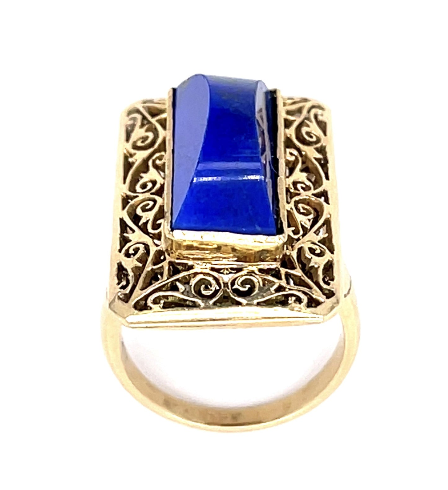 Blue Lapis 14KY Ring (Vintage 1960s)