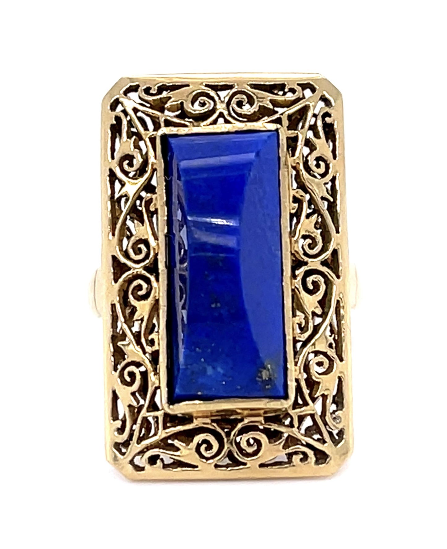 Blue Lapis 14KY Ring (Vintage 1960s)