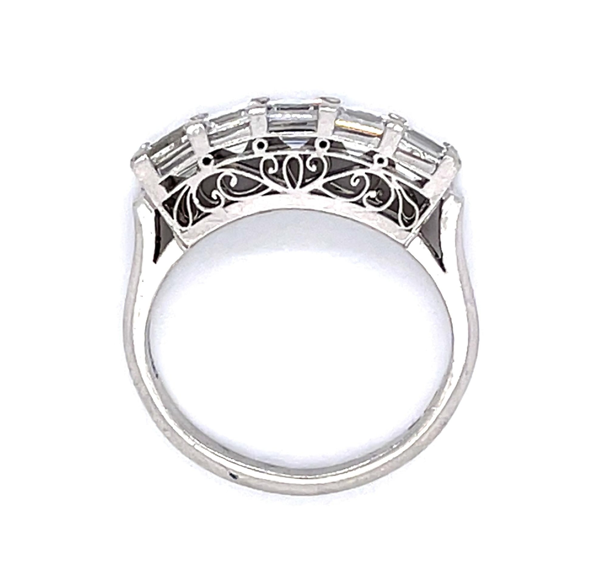 1.68ct Asscher Diamond PT Ring