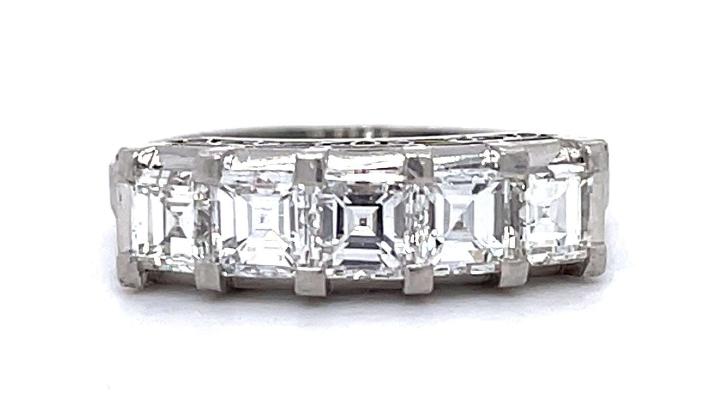1.68ct Asscher Diamond PT Ring