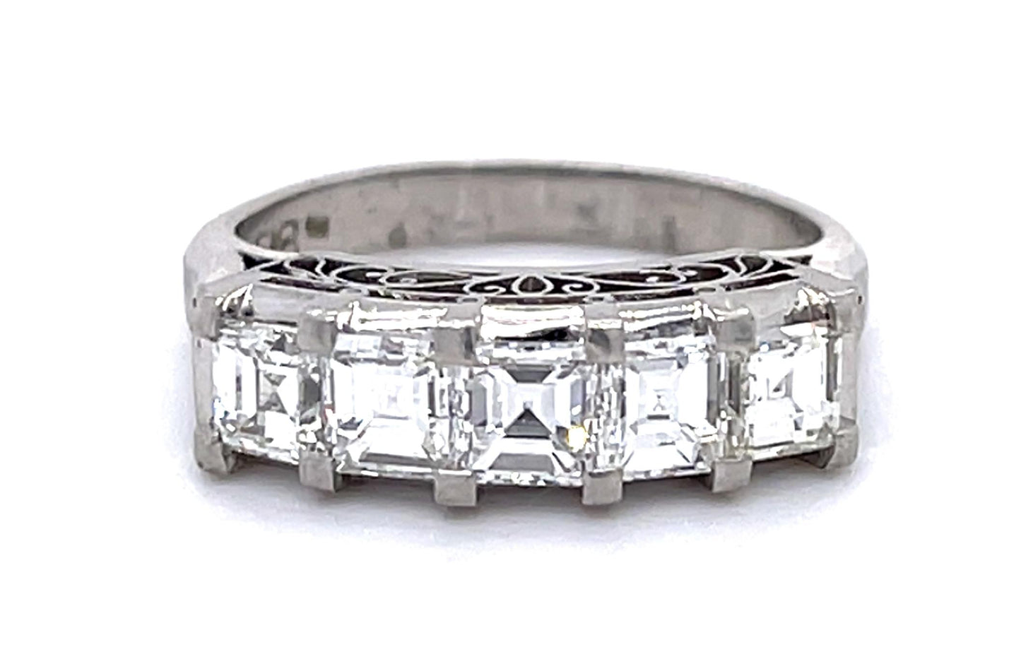 1.68ct Asscher Diamond PT Ring