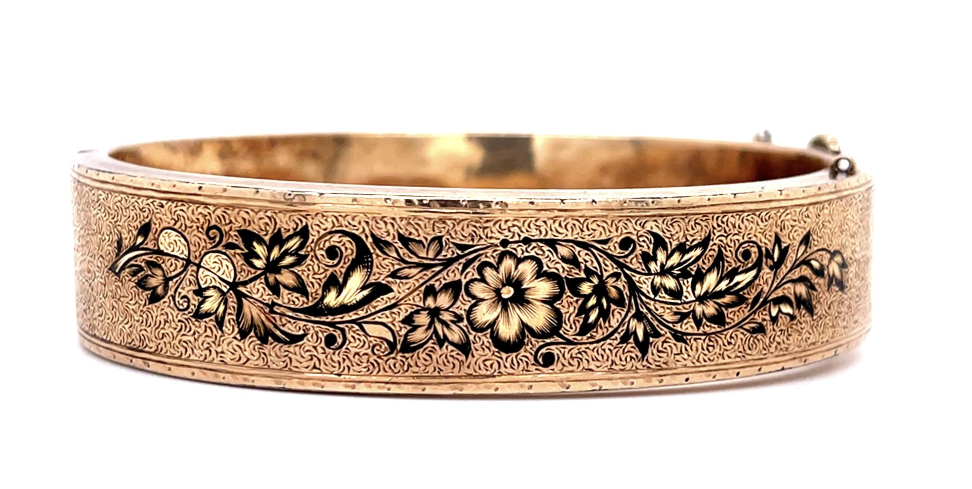 Original Victorian 14KY Bangle Bracelet (Antique 1880s)