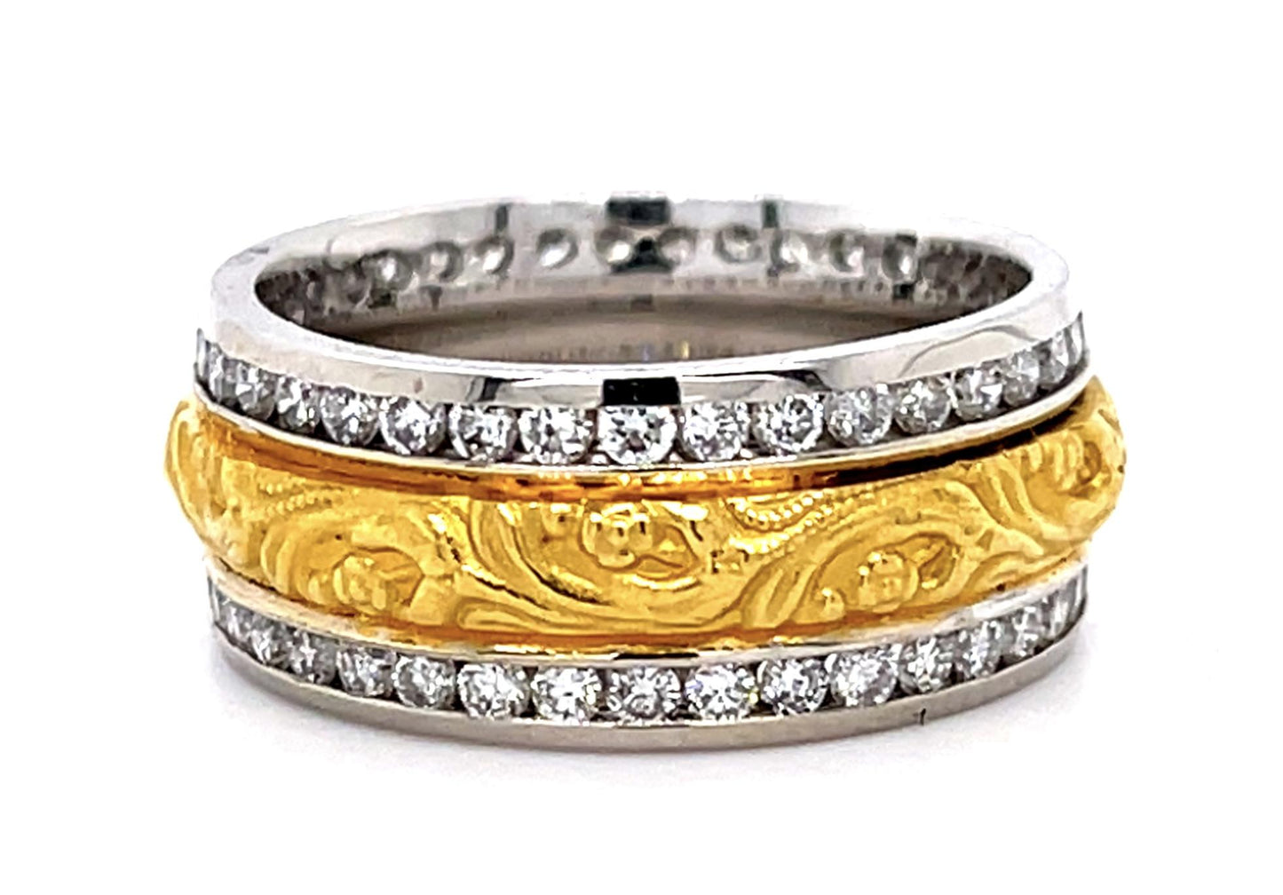 1.20ct Diamond 18KY+24KY Band