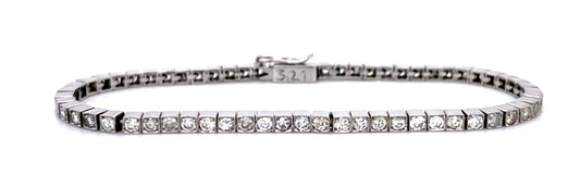 3.21ct Diamond Platinum Handmade Bracelet