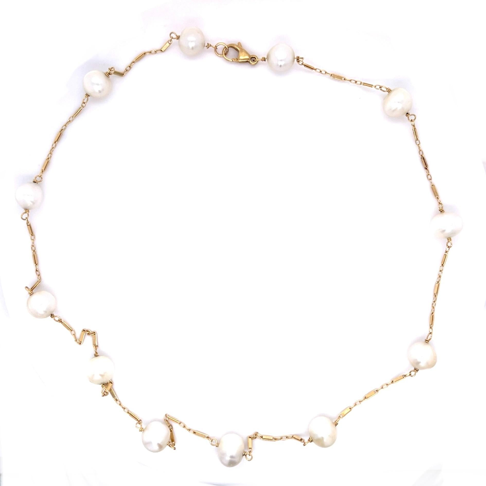 Pearl 14KY Handmade Necklace