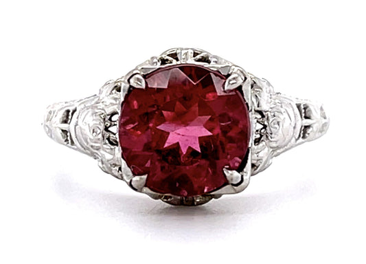 1.79ct Pink Tourmaline 18KW Ring
