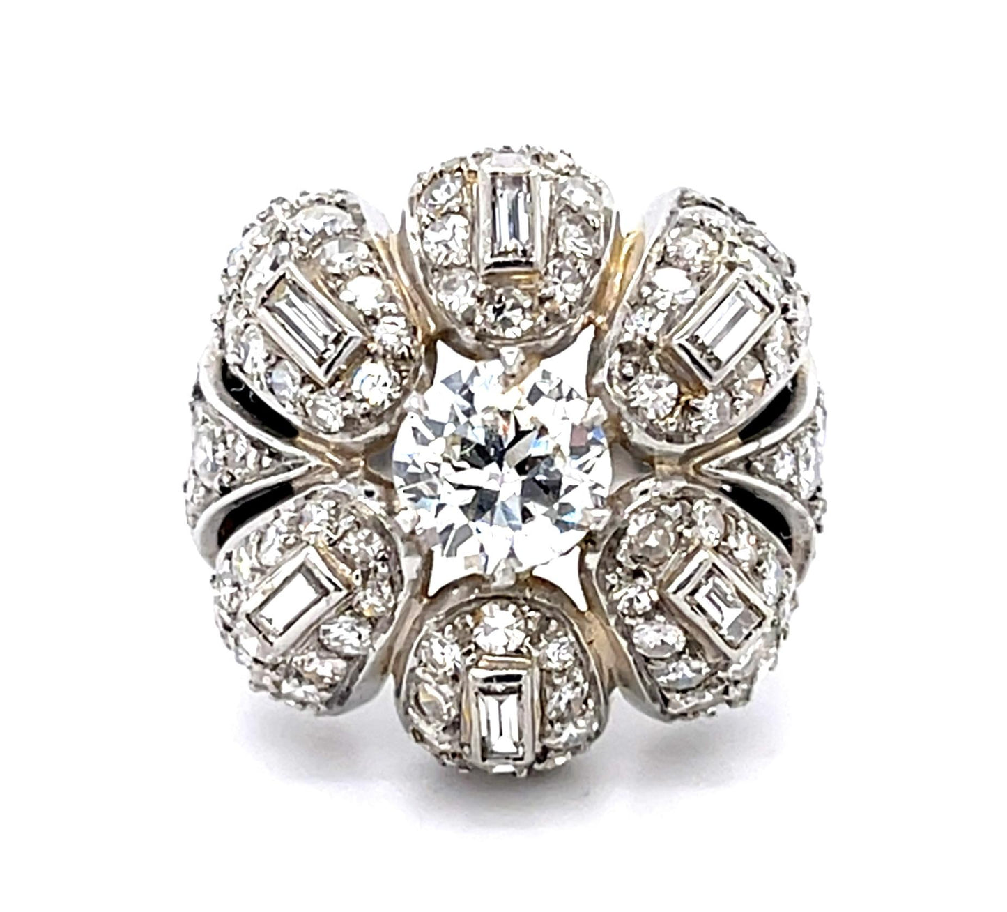 1ct Transitional Diamond Platinum Ring (Vintage 1950s) 2.60ct SD
