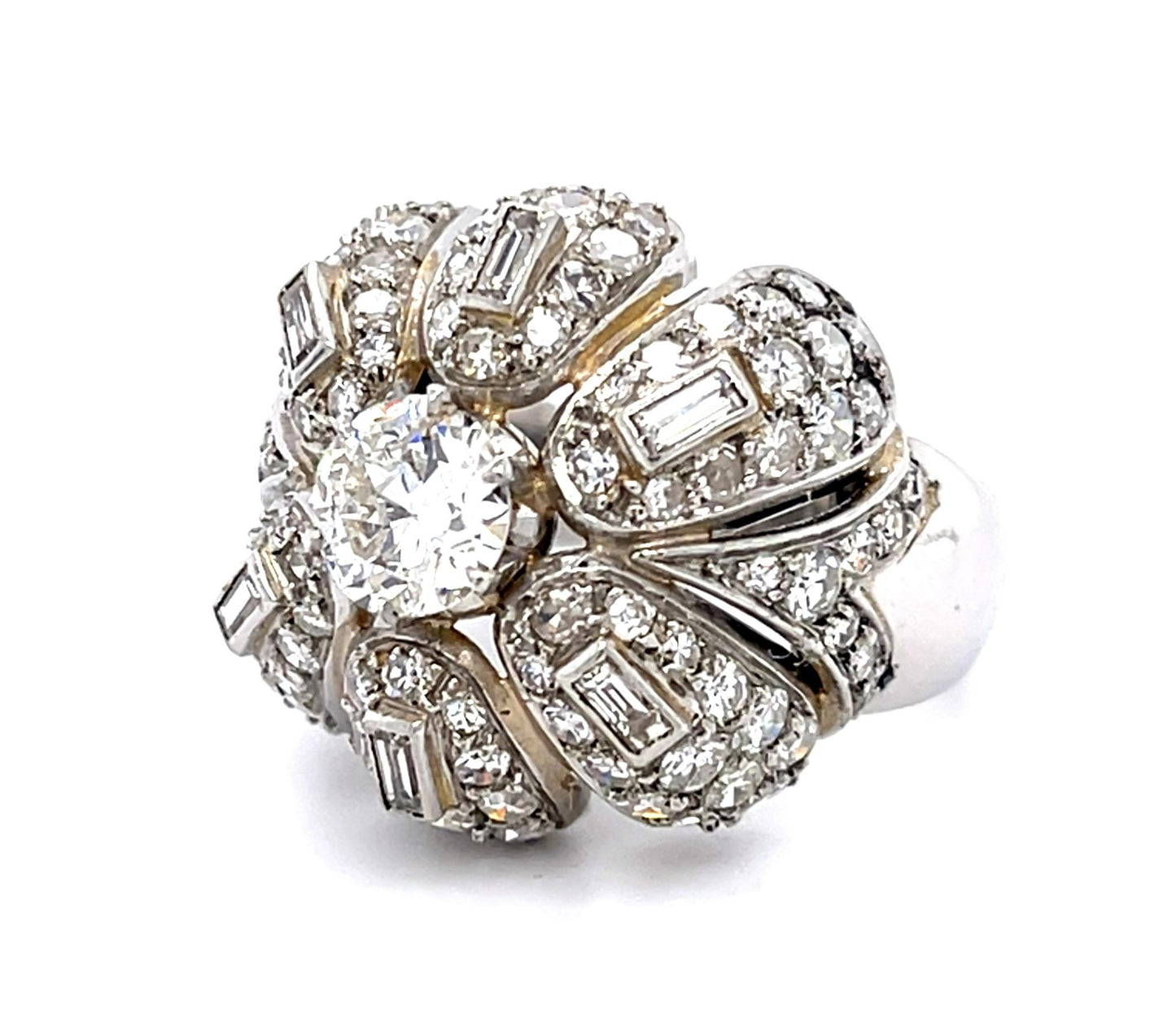1ct Transitional Diamond Platinum Ring (Vintage 1950s) 2.60ct SD