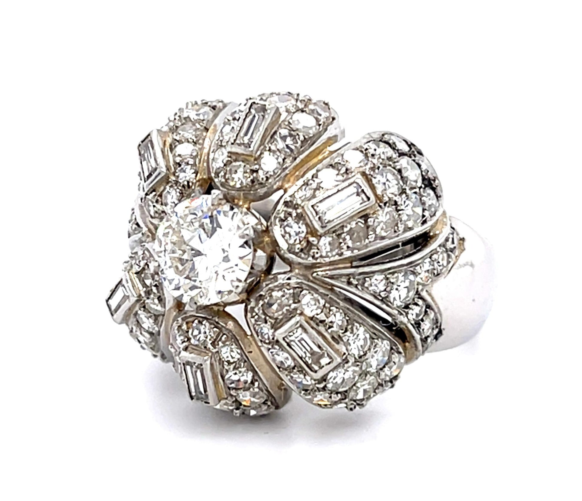 1ct Transitional Diamond Platinum Ring (Vintage 1950s) 2.60ct SD