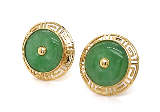 Jade 14KY Earrings