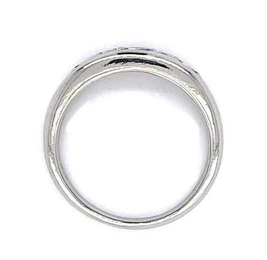 .50ct Alexandrite .08ct Diamond Platinum Band Ring
