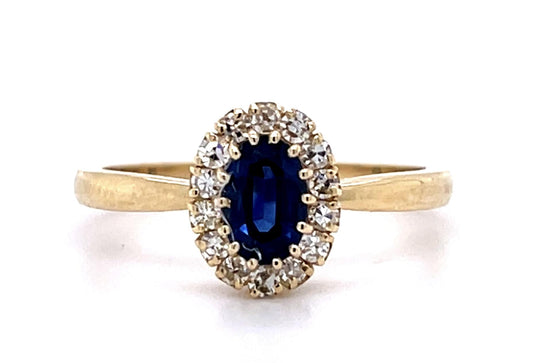 .68ct Sapphire .27ct Diamond 14KY Ring
