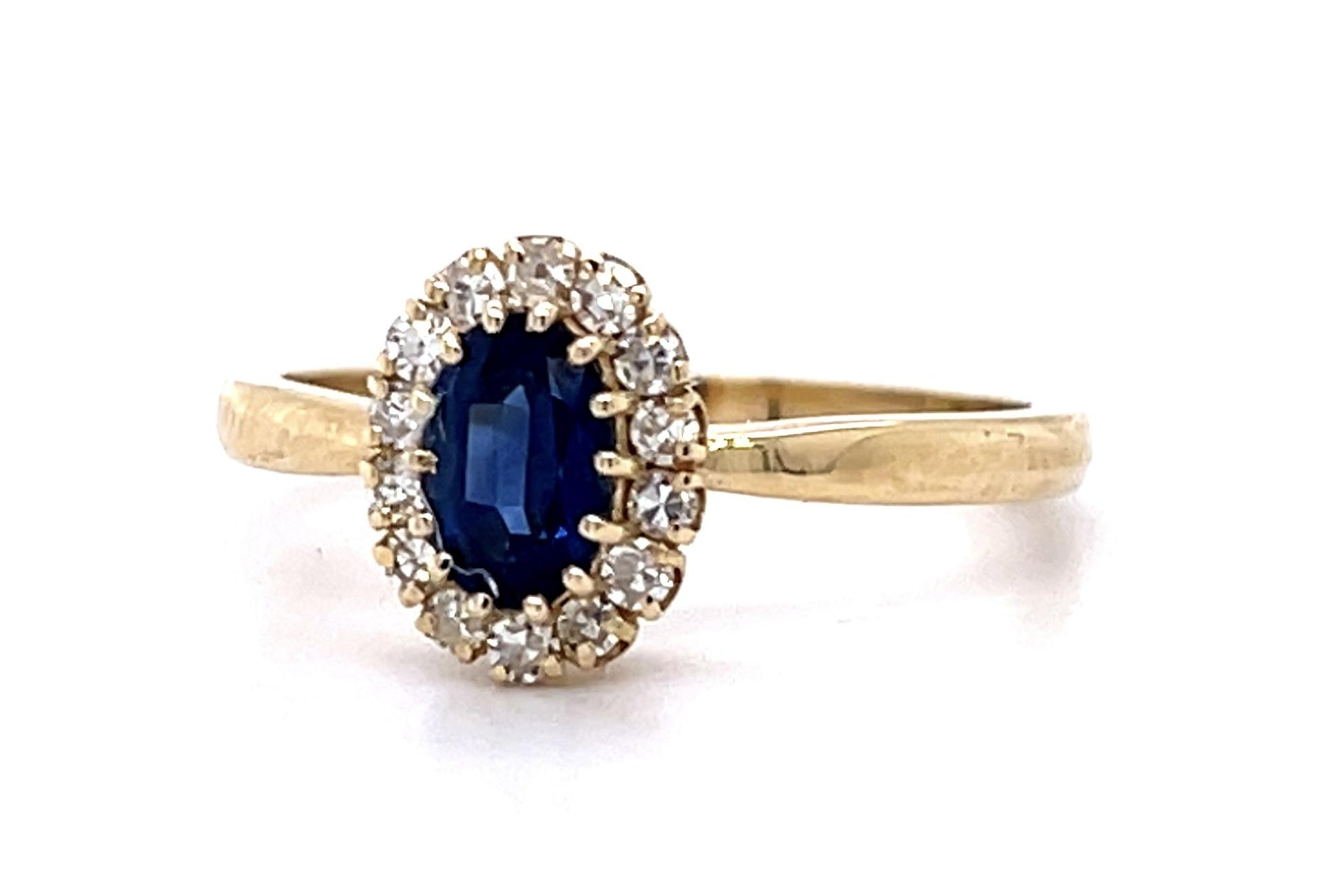 .68ct Sapphire .27ct Diamond 14KY Ring