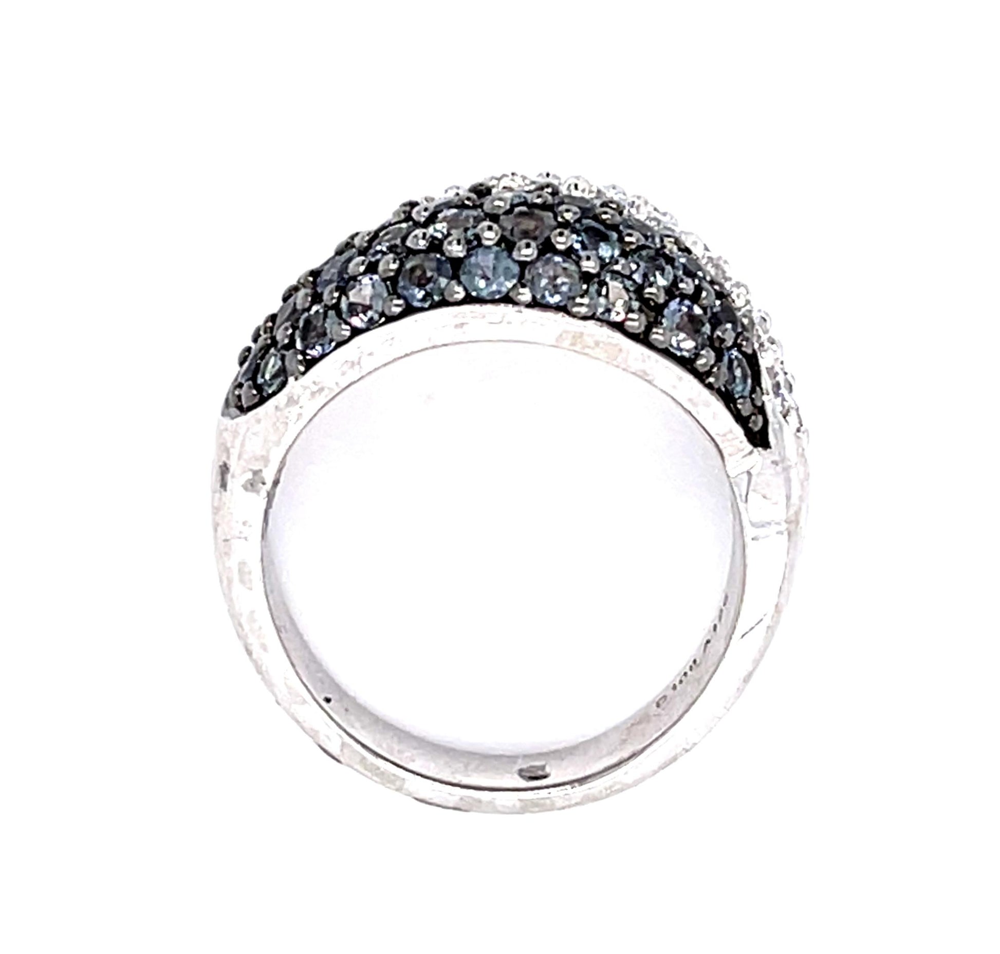 1.26ct Brazilian Alexandrite 1.08ct Diamond 18KW Ring