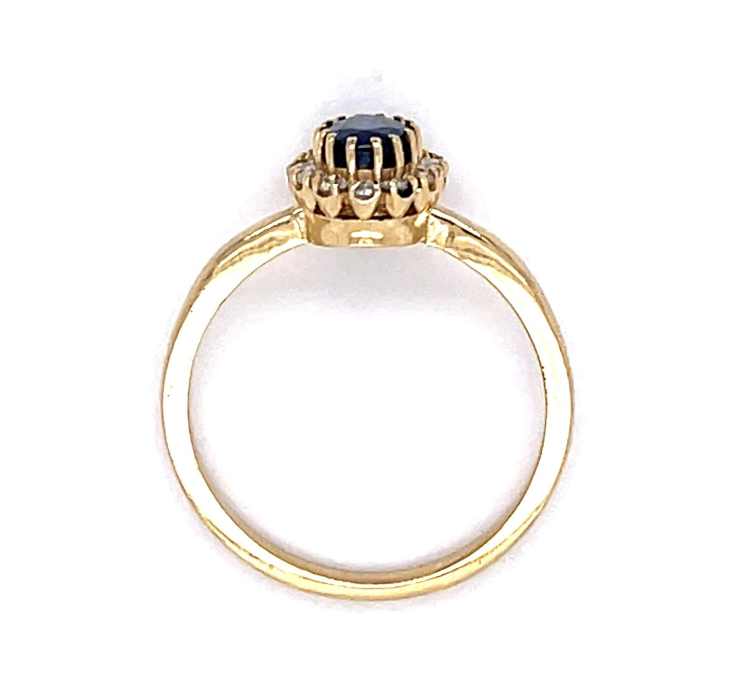 .69ct Sapphire .28ct Diamond 14KY Ring