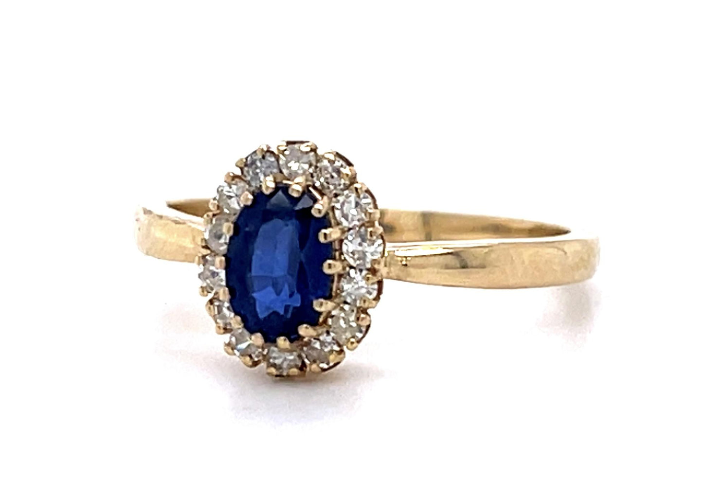 .69ct Sapphire .28ct Diamond 14KY Ring