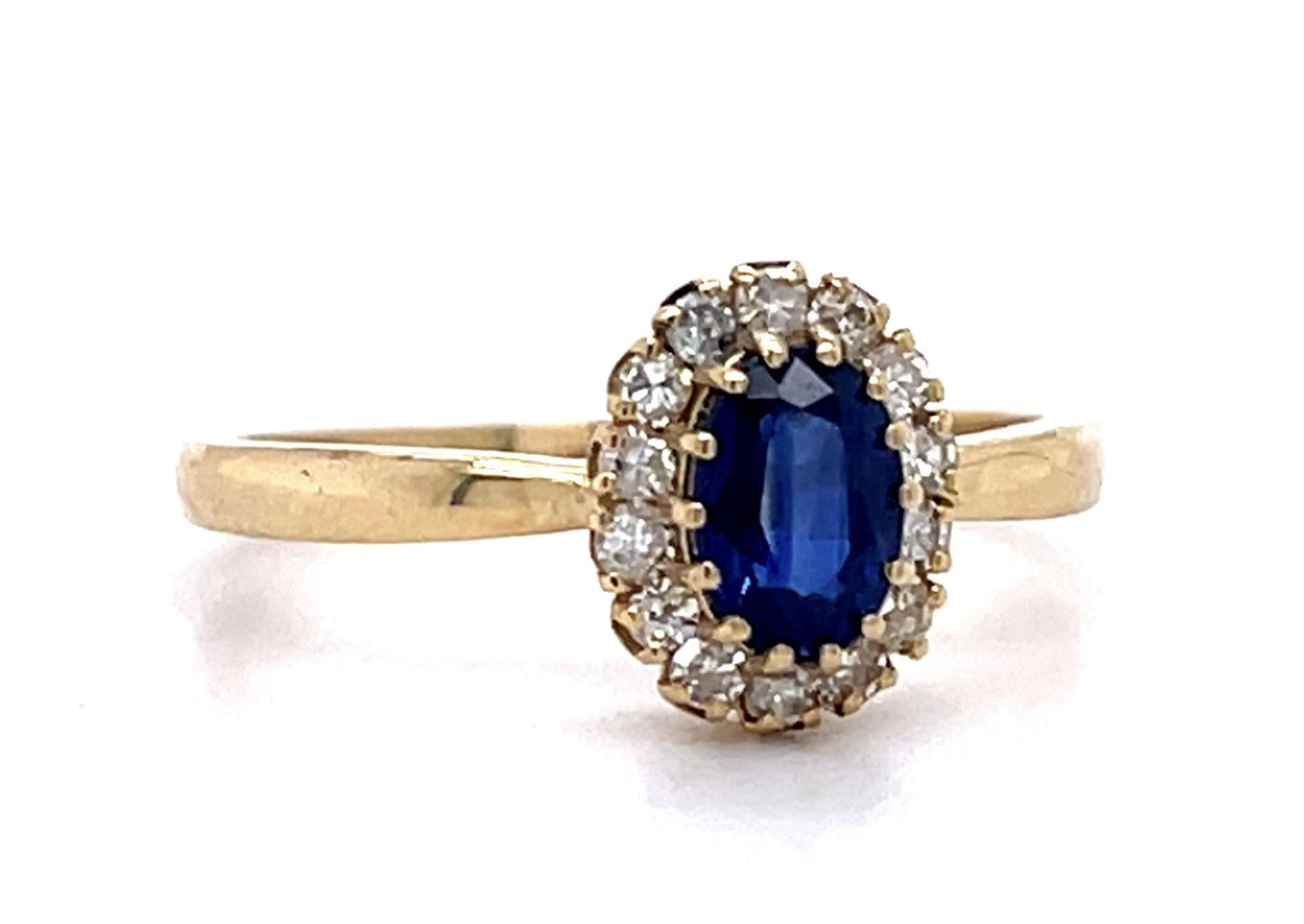 .69ct Sapphire .28ct Diamond 14KY Ring