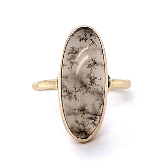 Victorian Agate 14KY Ring (Antique 1880s)