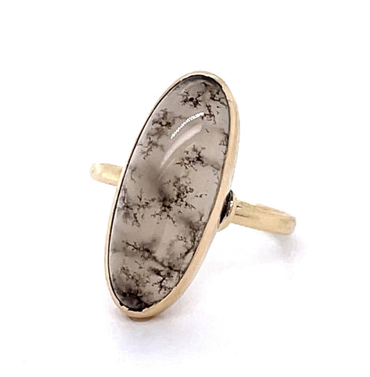 Victorian Agate 14KY Ring (Antique 1880s)